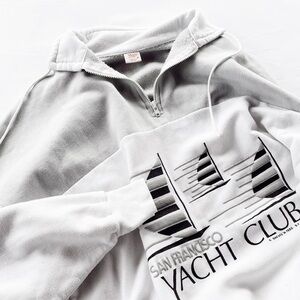 1987 Vintage San Francisco Yacht Club Quarter Zip Sweatshirt